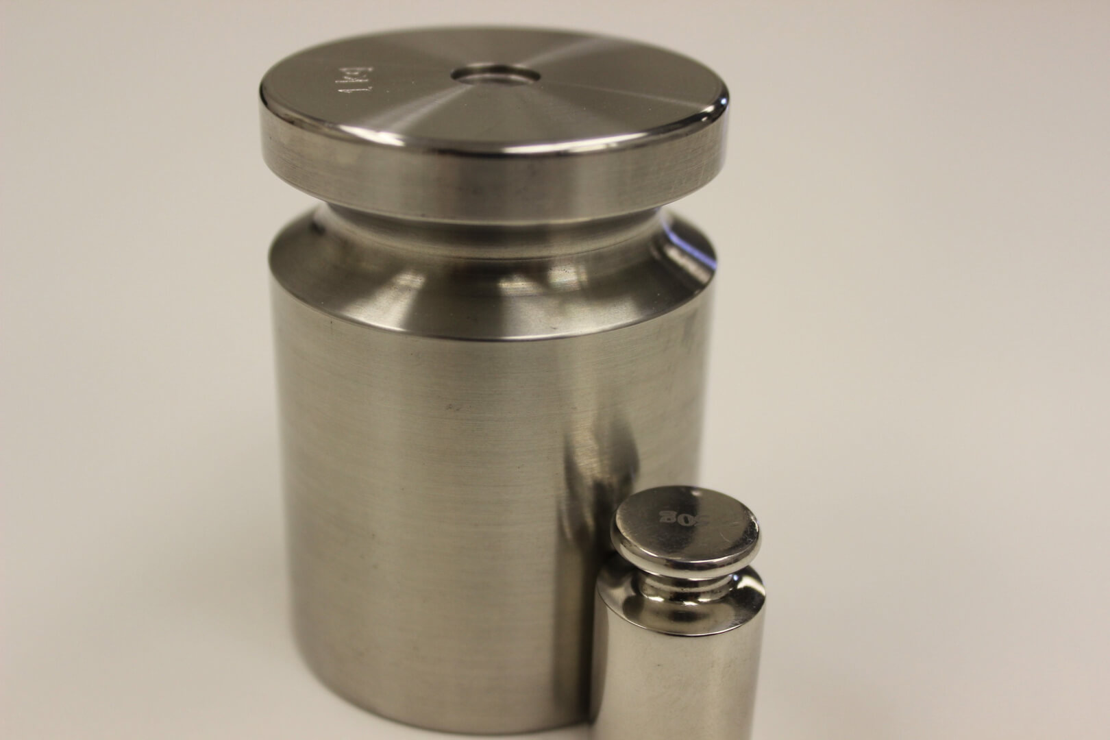 Big and small metal canisters